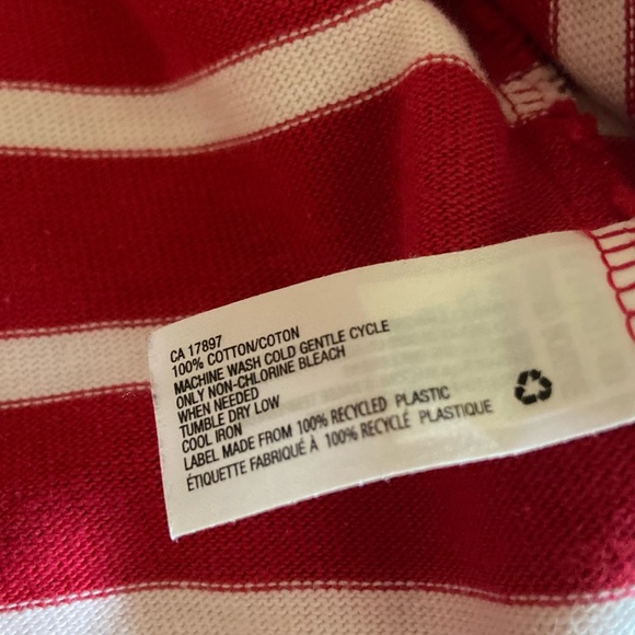 Pink and white striped long sleeve dress - Picture 4 of 5